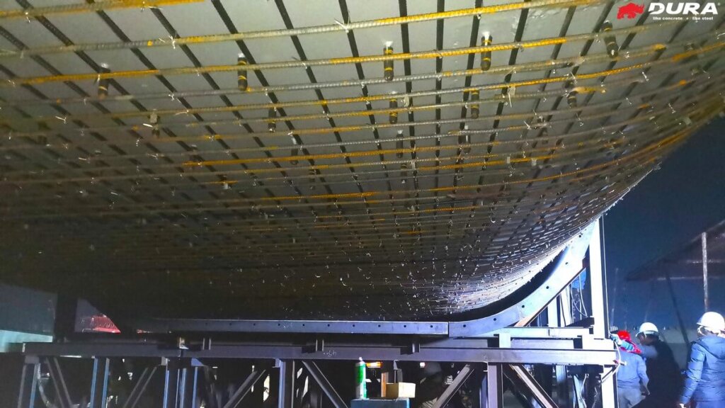 Prior to casting of UHPFRC jacketing (Jan 2021).