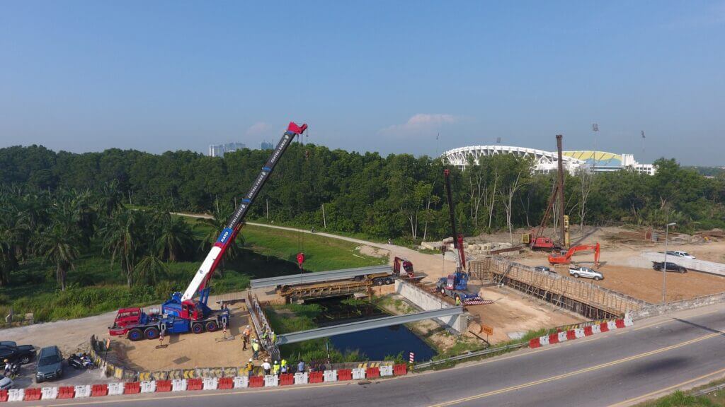 Positioning the first beam