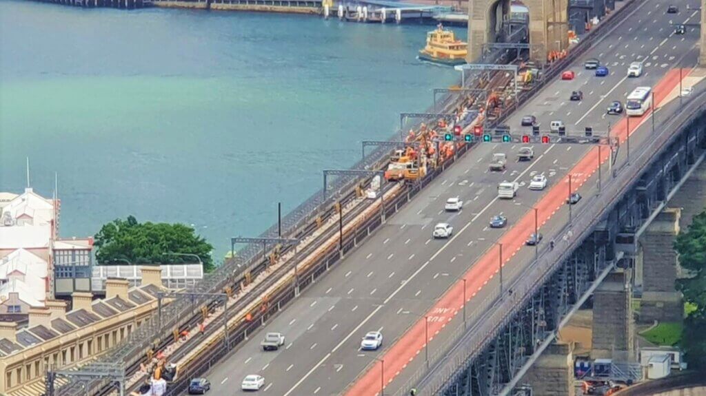 On-going railway track replacement project at the South bound of the SHB (070121).