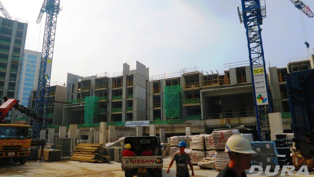 During construction.