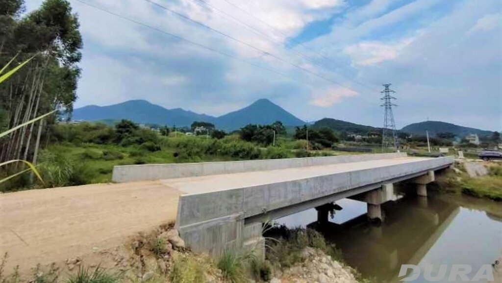 Completed bridge.