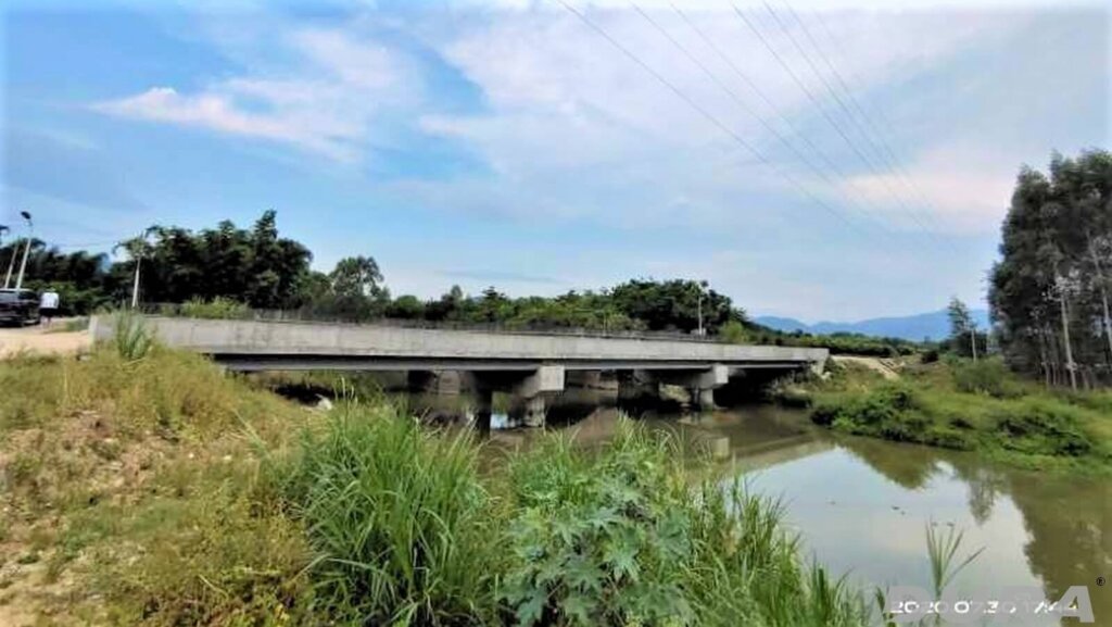 Completed bridge.