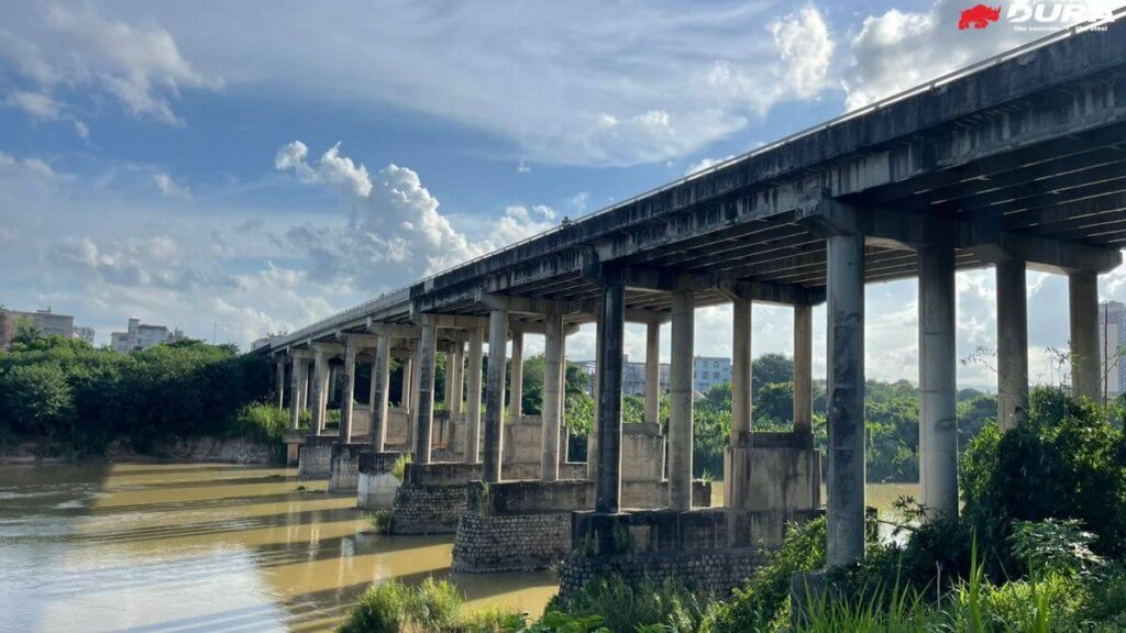 Completed bridge.