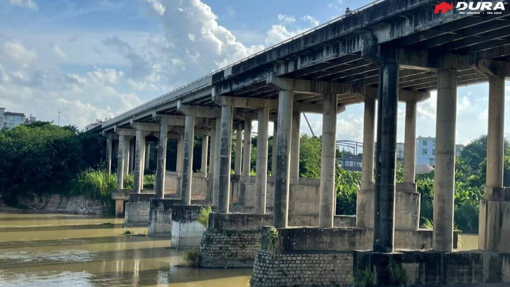Completed bridge.