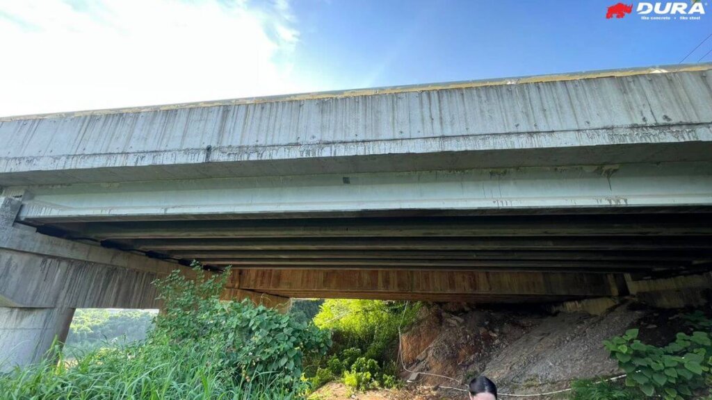 Completed bridge.