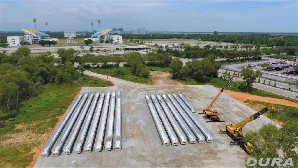 14 beams assembled.