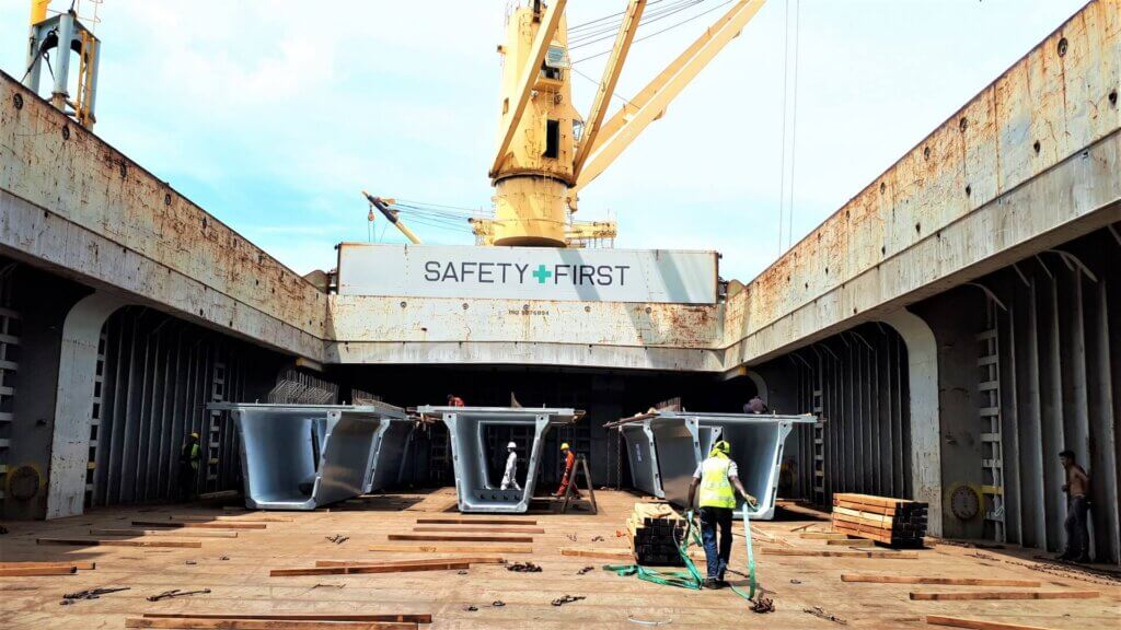 Arranging beam segments.