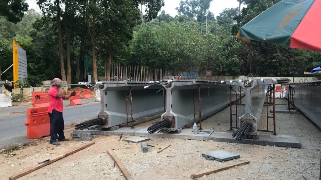 Stitching of DURA Tee Bridge Girder (TBG).