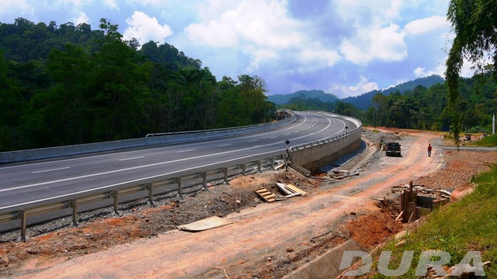 Approach road of CFS bridge