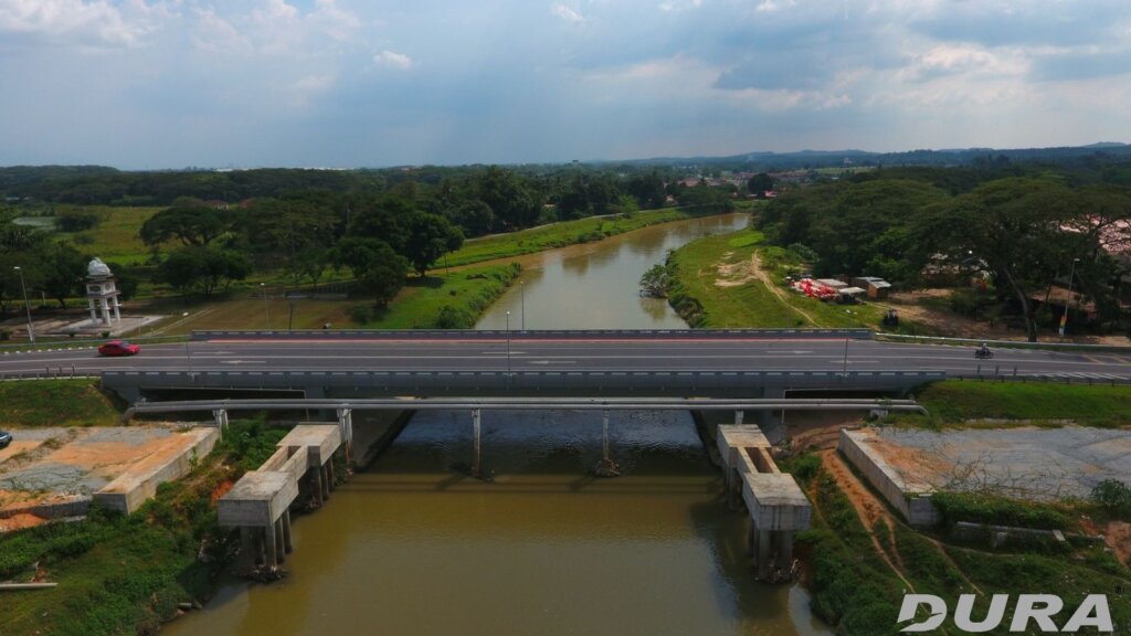 Completed Batu Gajah bridge open for traffic