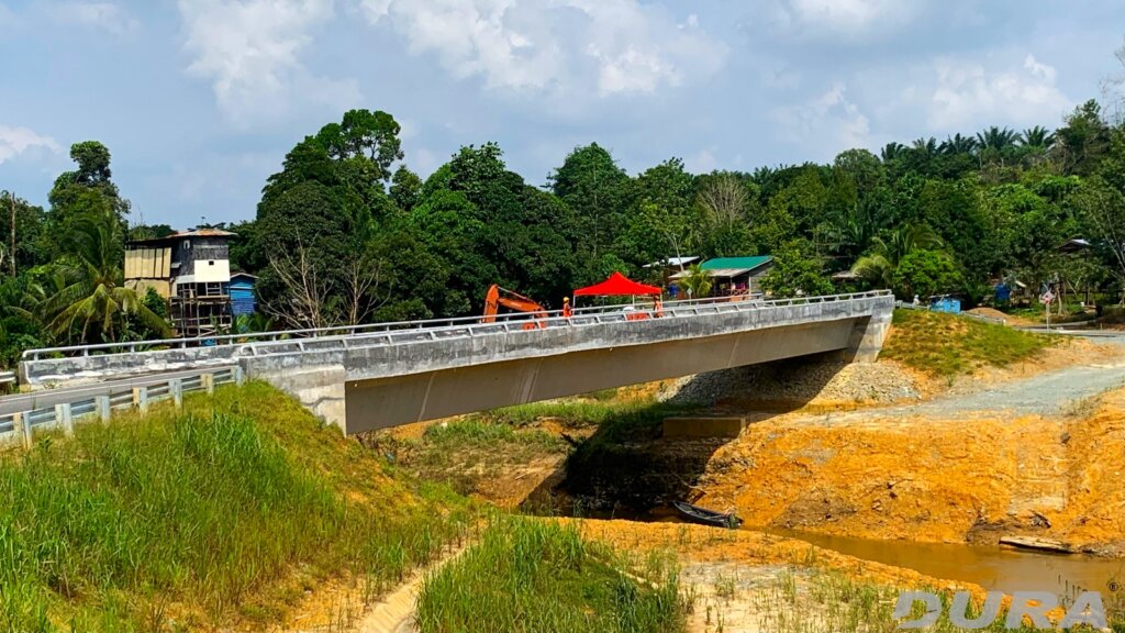 Completed bridge.