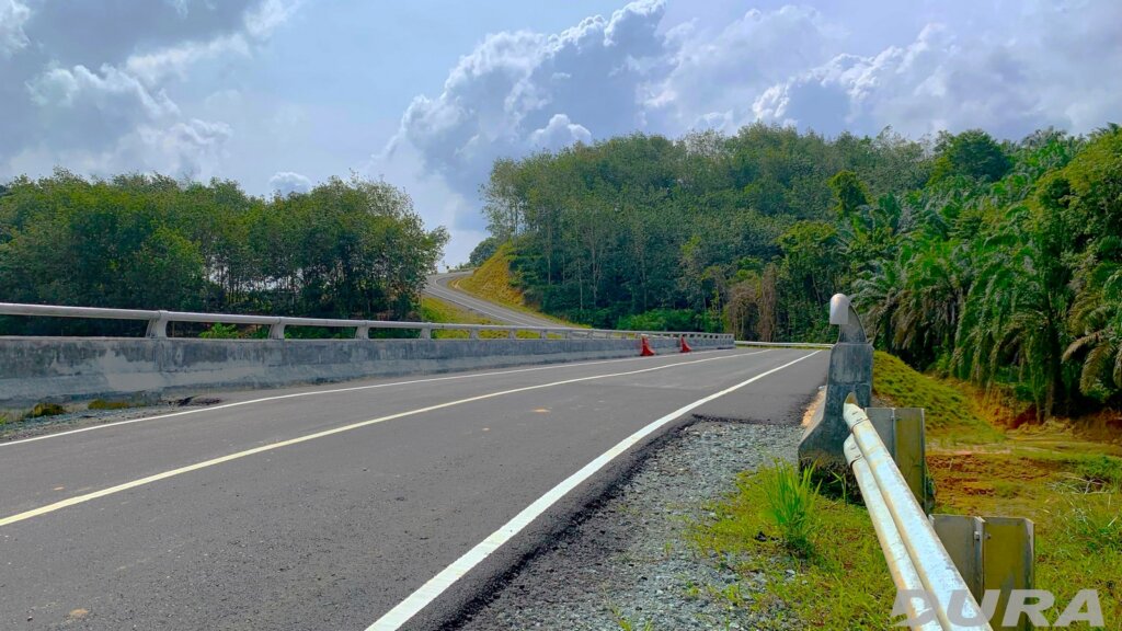 Completed bridge open for traffic._2