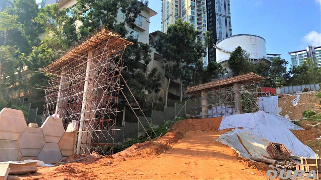 Crosshead formwork ready for concreting (180820).