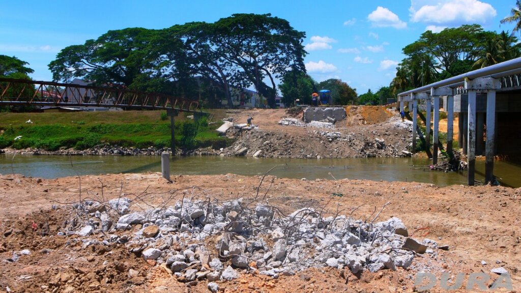 Existing bridge fully removed