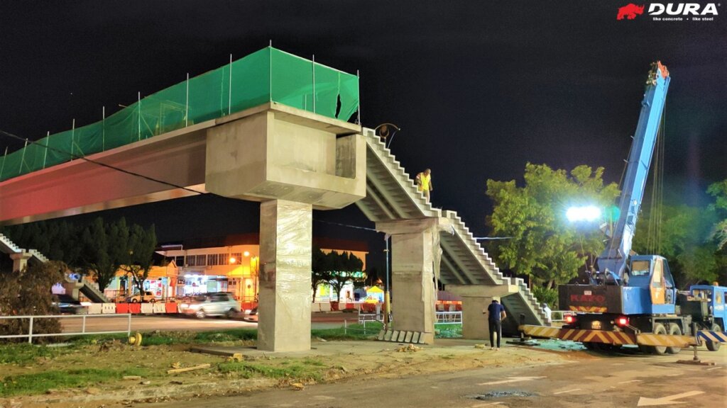 Installation of the staircase completed.