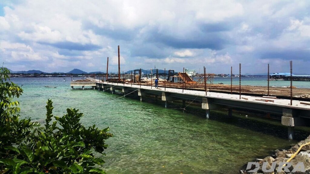 Jetty walkway mostly completed