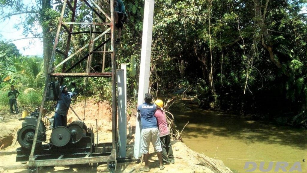 RC square pile used as foundation.