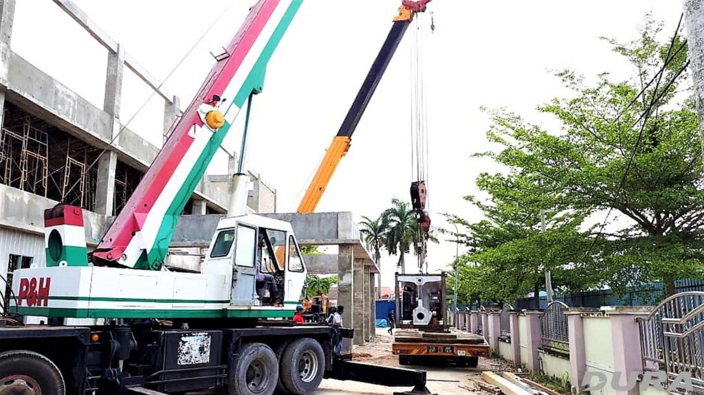 Unloading TBG segment.