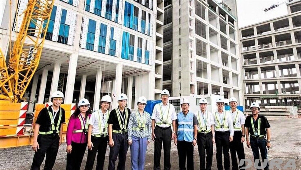 Visited by Singapore DPM during construction stage