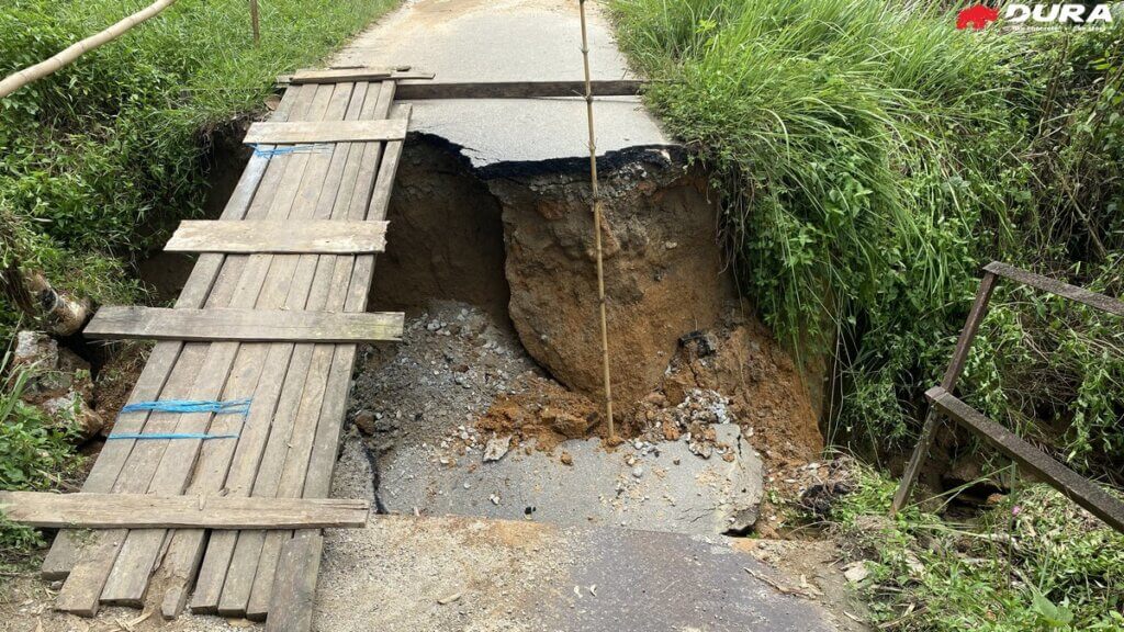 Existing bridge collapsed.