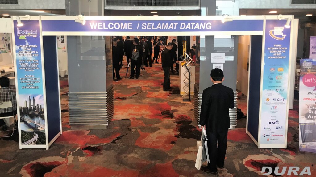 Exhibition entrance of 10th Malaysian Road Conference & PIARC
