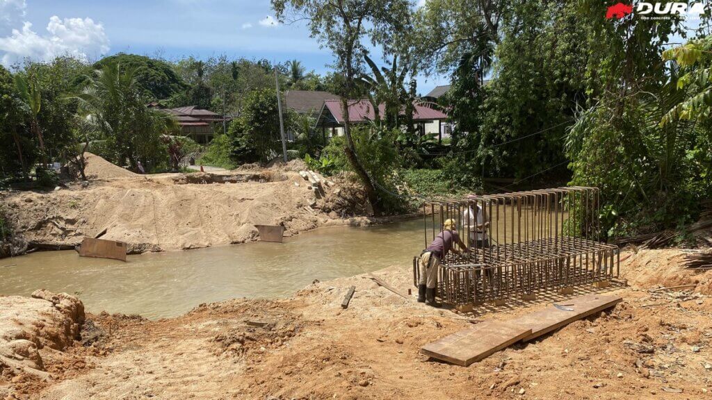 Abutment on progress.