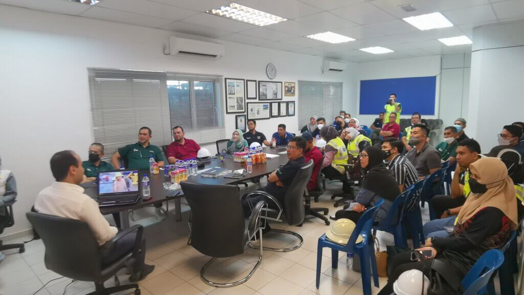 Presenting Dura products to PLUS Expressway Berhad