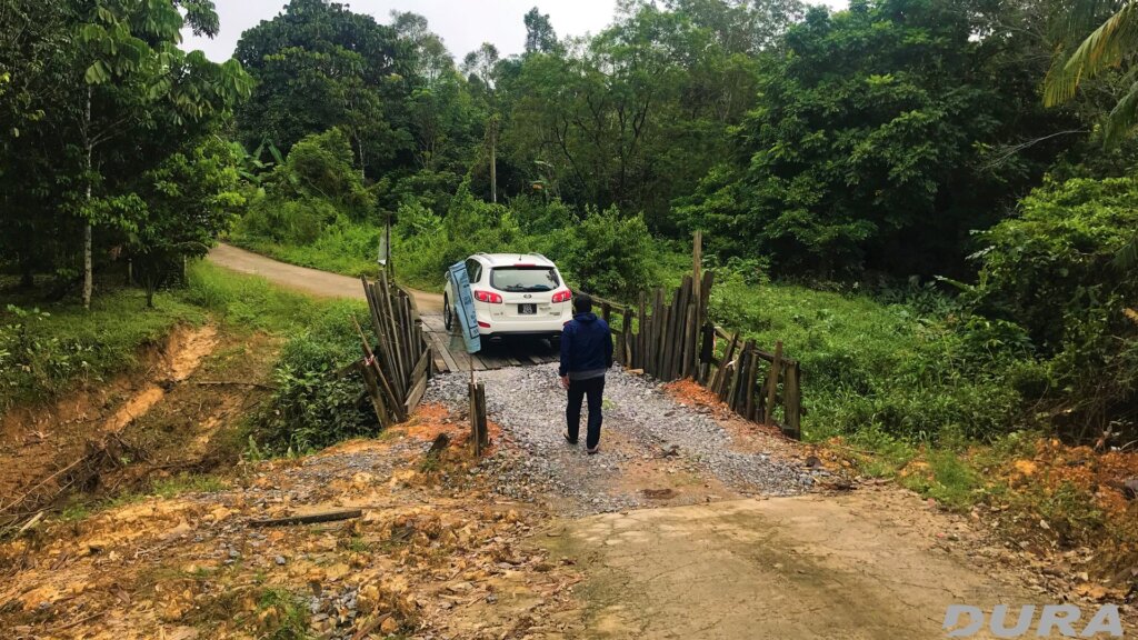 Site visit for bridge 3, Buluh Antu located at Betong, Sarawak.