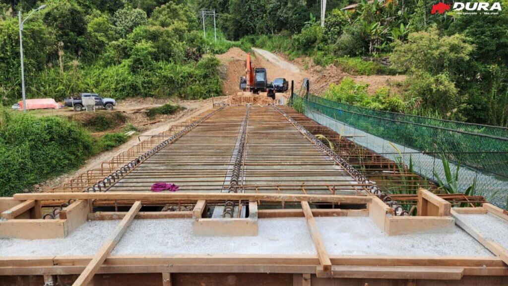 Deckslab of bridge.