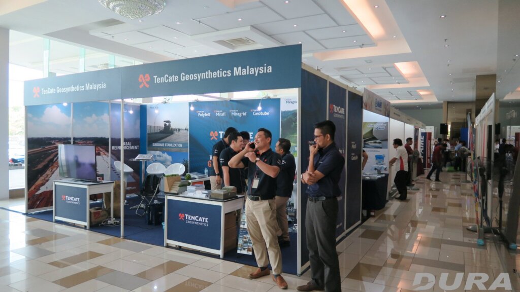 Exhition booths display during the SOC 2018.