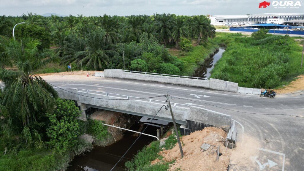 Completed bridge.