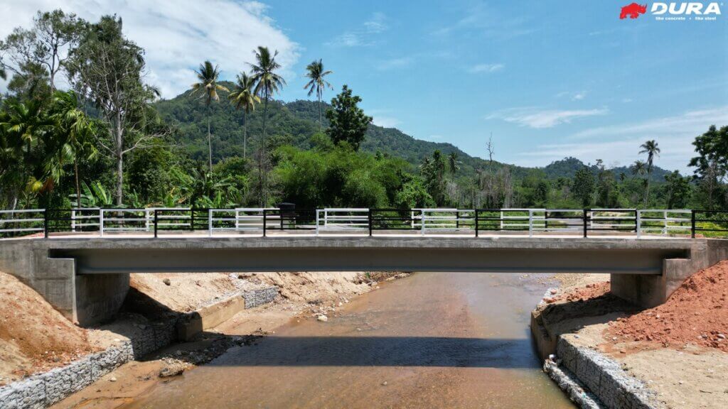 Completed bridge.