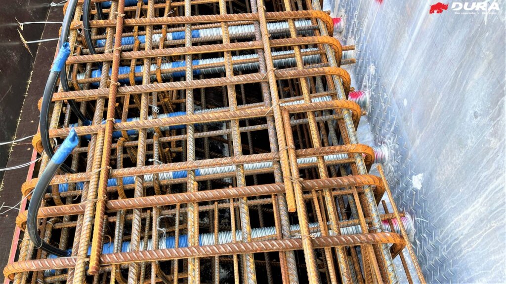 Corbel ready for concreting.