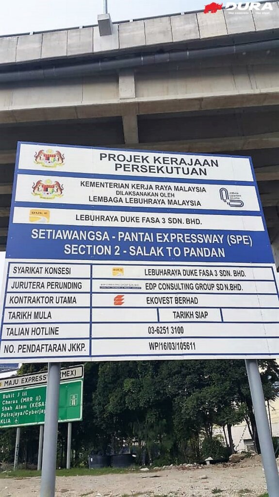 Project signboard.