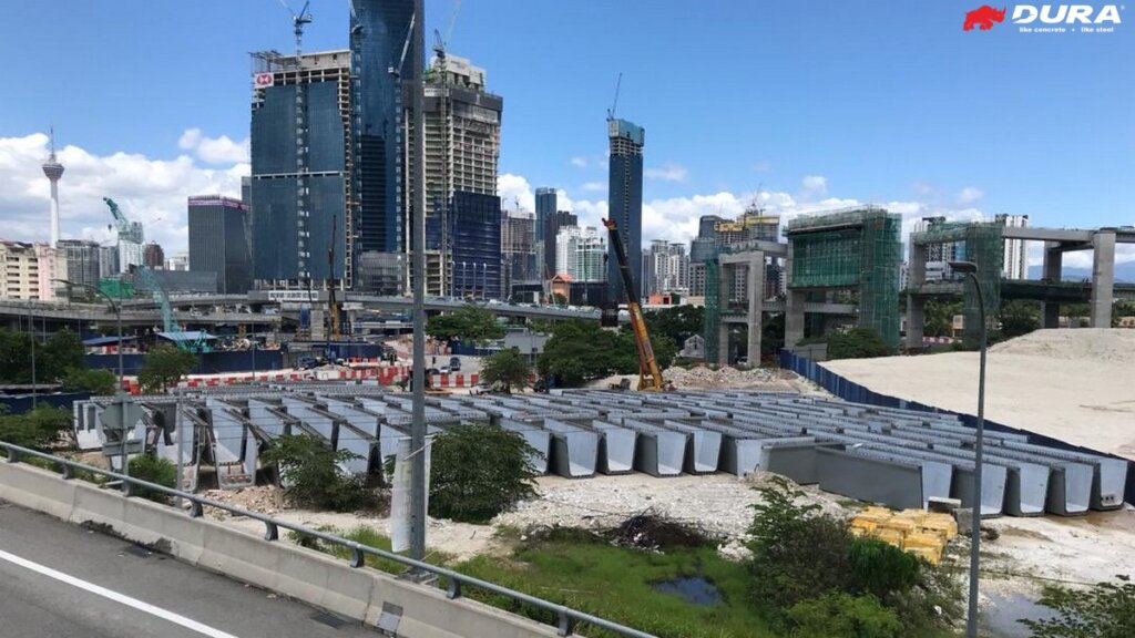 UBG2500 segments in storage yard.