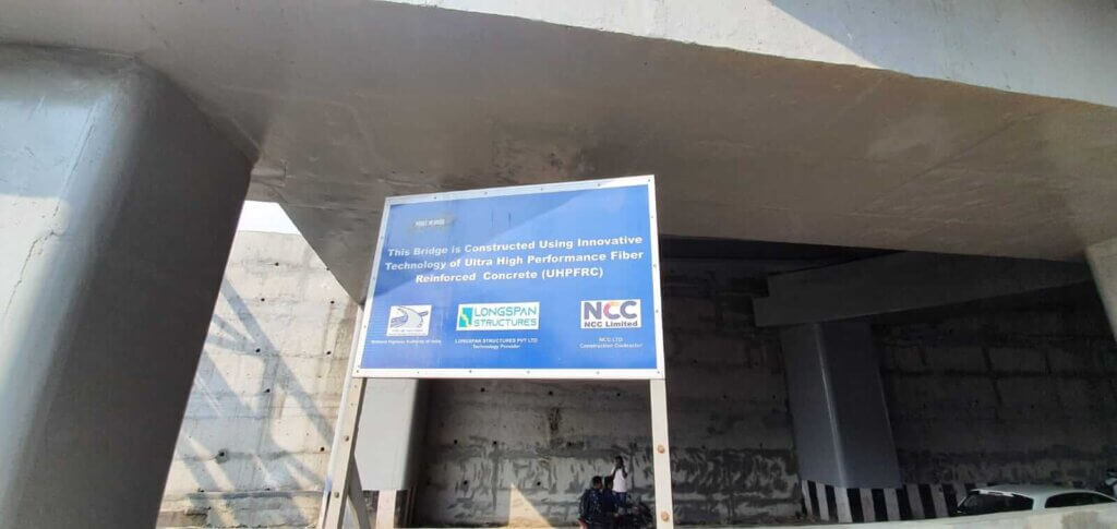 Signboard of project.