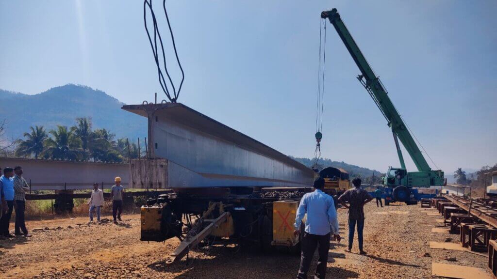 Loading to multi-axle to launching site for launching DURA BT1500.