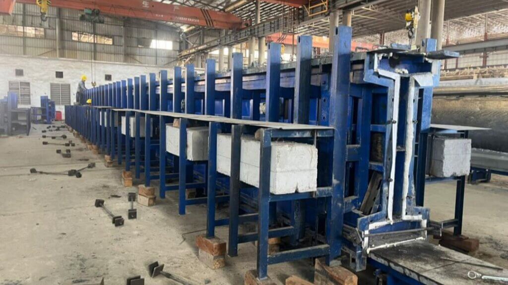 Completed casting of UHPFRC I-Beam.