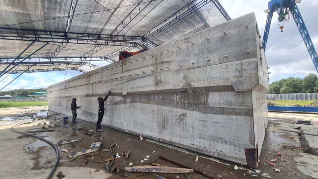 14. Demould and touch up work.