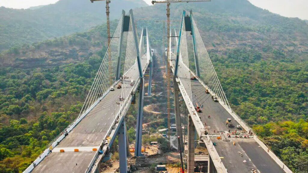 Completed bridge.