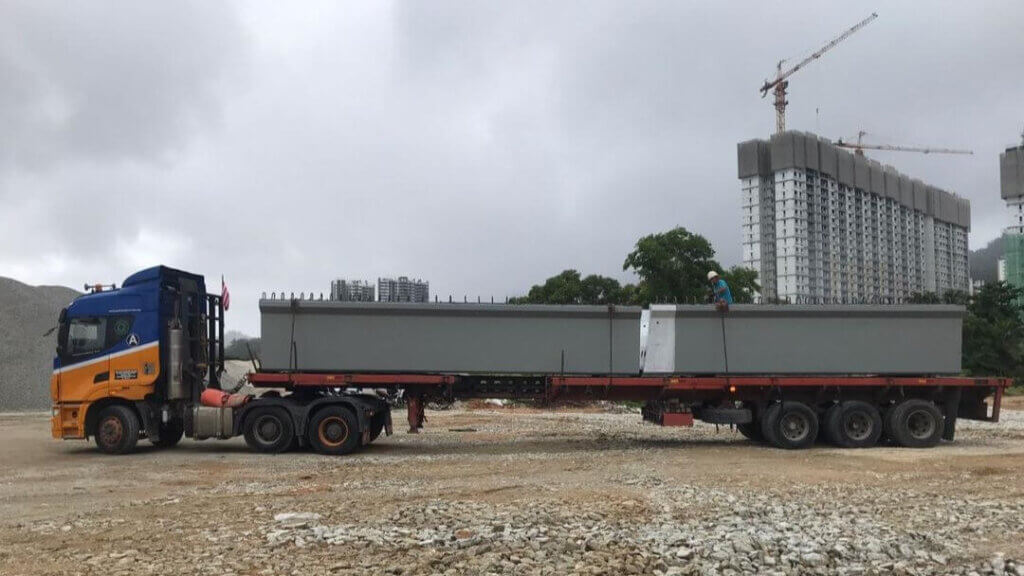 3. Segment of UBG1500 has arrived at site.
