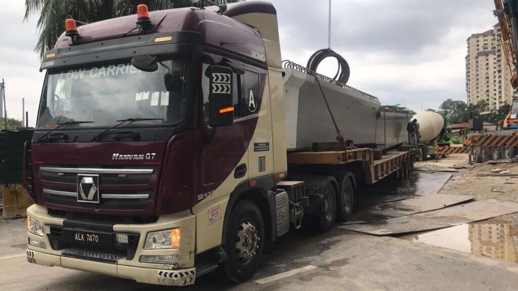 4. UBG1500 segments arrived at site.