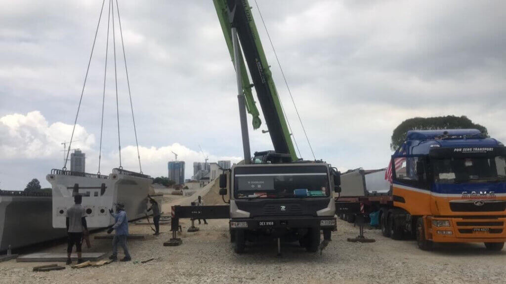 5. Unloading and assembly segment of UBG1500.