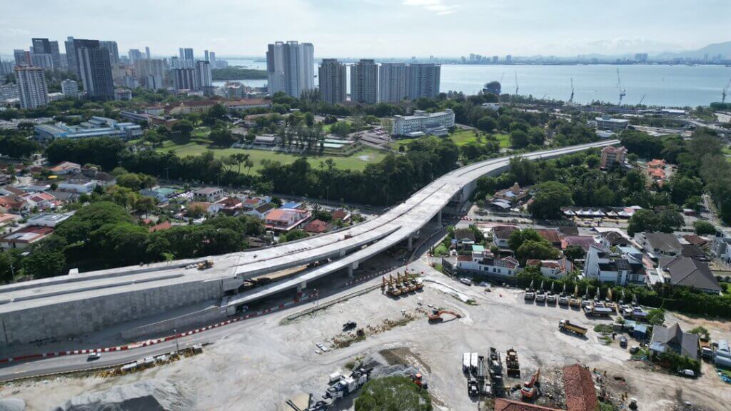 Completed bridge.