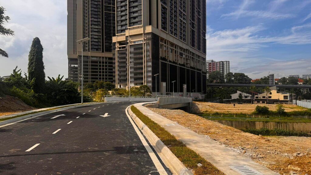 Completed project and open for traffic.