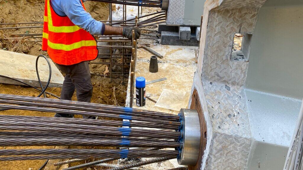 10. Two nos of IB1000-26m complete post-tensioned.