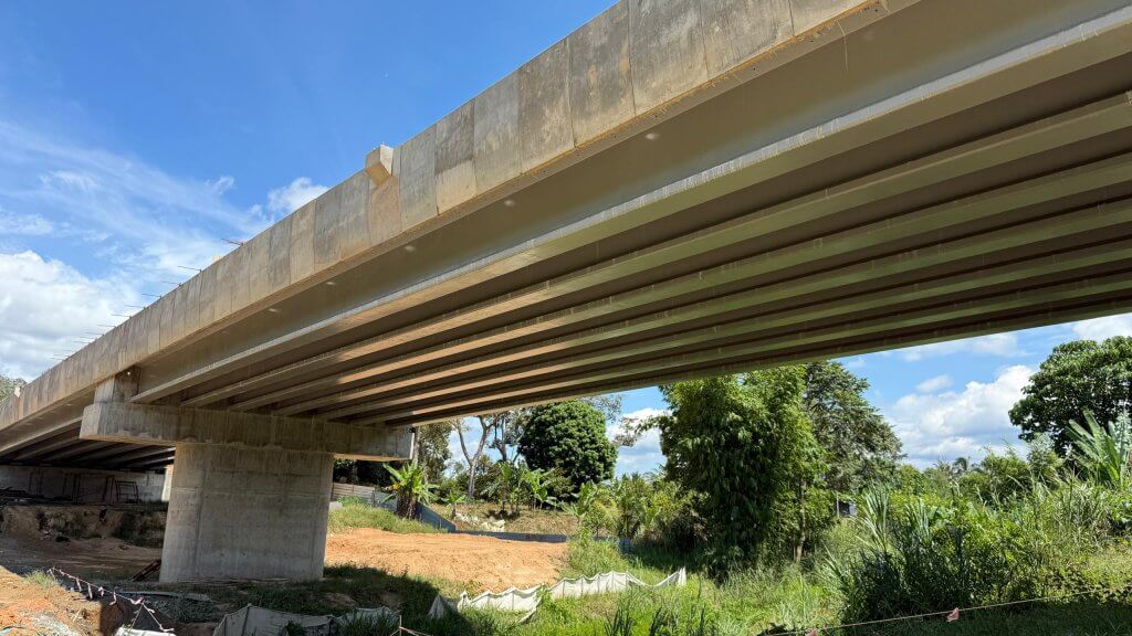 10.Installation for crash barrier has been completed.