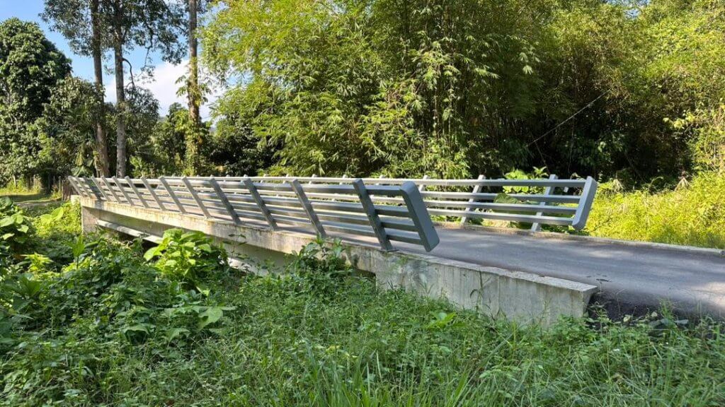 Completed bridge. (Bridge photo taken on 30/7/2025)