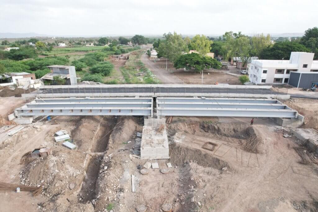Completed bridge.