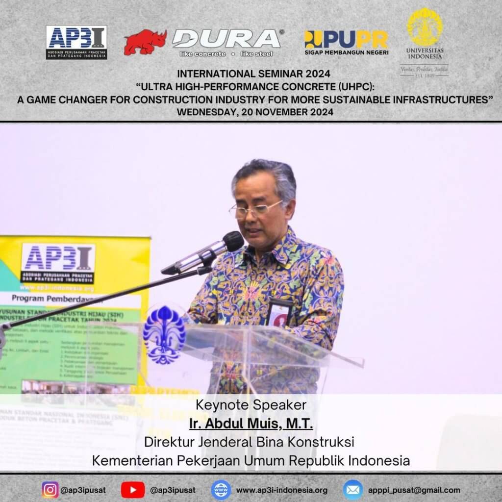 Ir. Abdul Muis, MT, Director General of Construction Development, Ministry of Public Works of the Republic of Indonesia